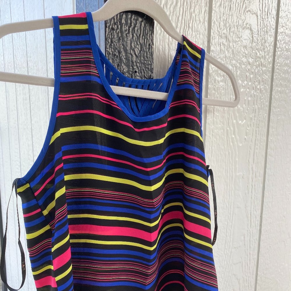 Colorful striped tank top